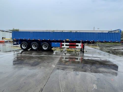 3-Axle Heavy Duty Stake Transport Van Cargo Semi Trailer-5