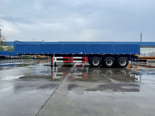 3-Axle Heavy Duty Stake Transport Van Cargo Semi Trailer-7