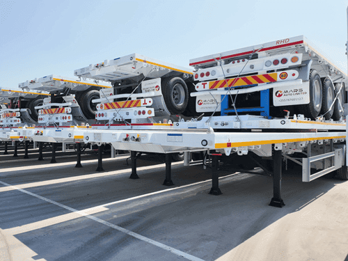 3 Axles 40FT Flatbed Semi Trailer-5