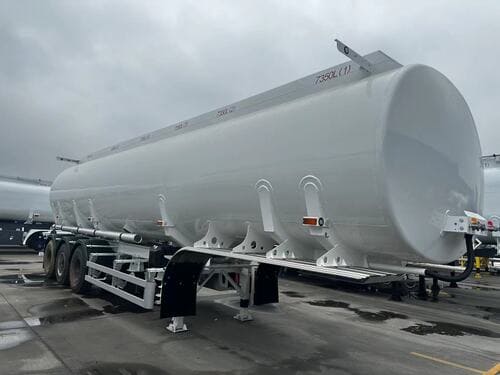 3 Axles 46CBM Aluminum Alloy Fuel Tanker Semi Trailer-1
